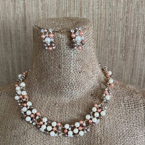 Elegant Gold Chain Necklace and Earring Set